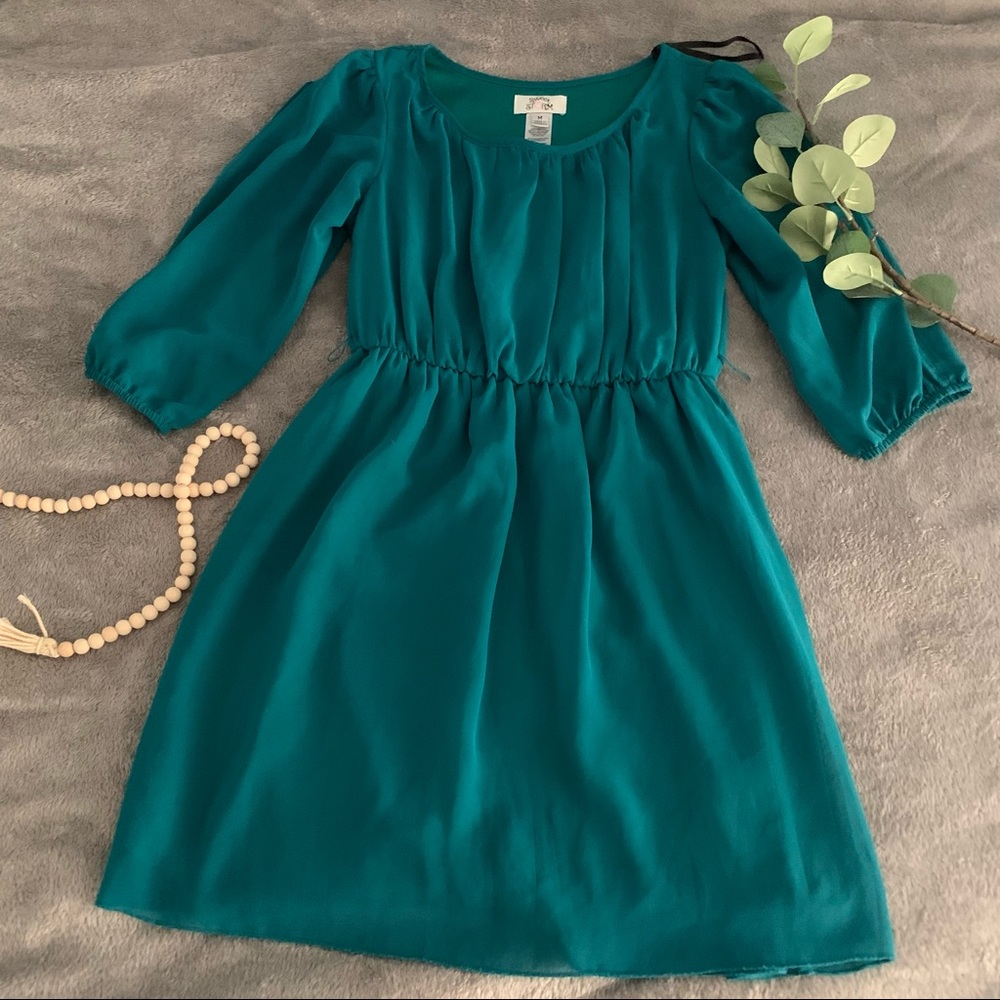 Teal professional dress